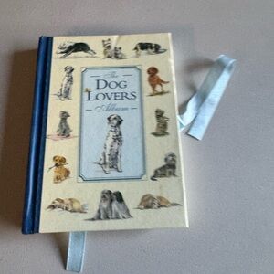 Dog Lovers Album Book with Blue and Cream Cover